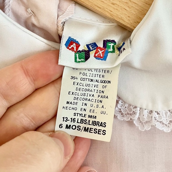 Vintage Alexis Pink dress 6 months NWT - Picture 5 of 7